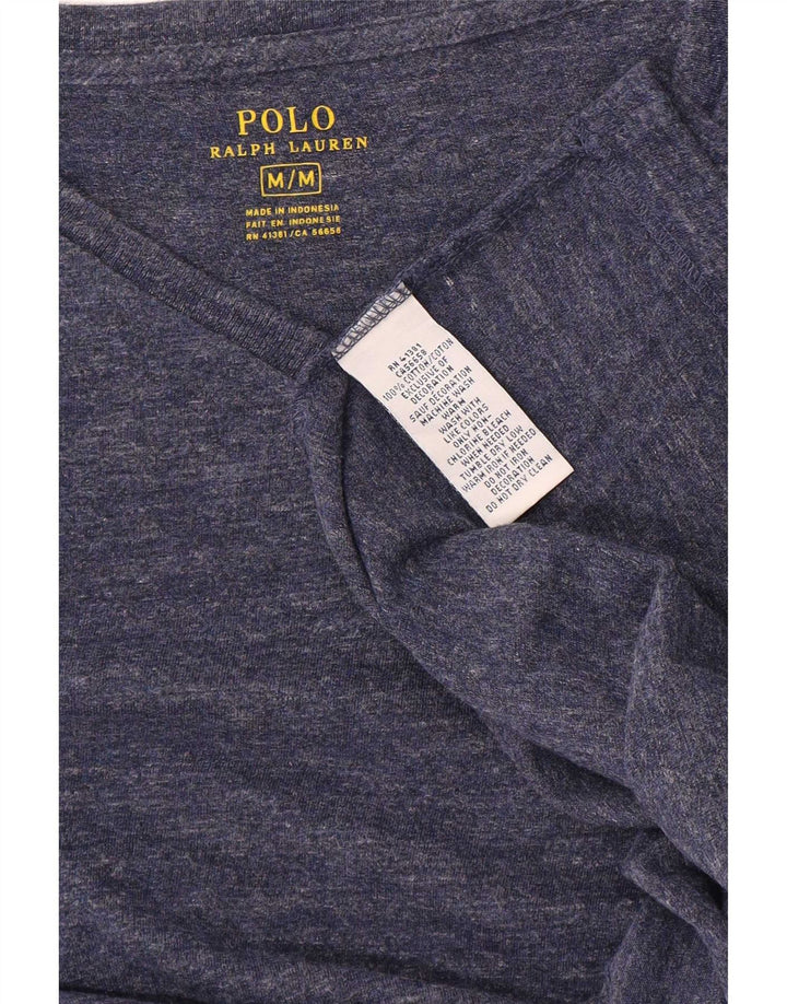 Top pentru bărbați Polo Ralph Lauren cu mânecă lungă, mediu, bleumarin, bumbac