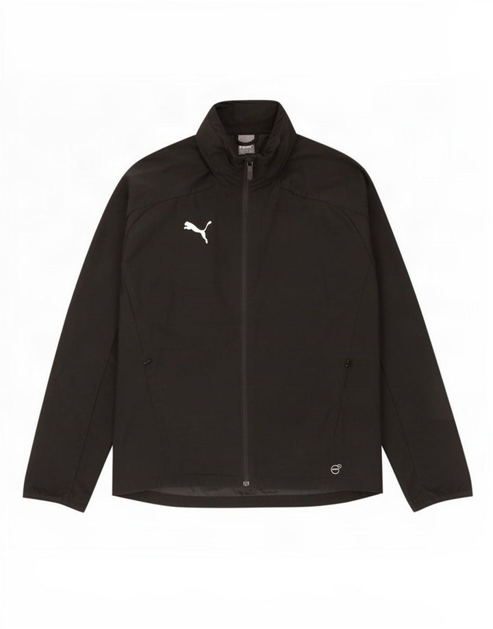 Jachetă de ploaie cu glugă Puma pentru bărbați UK 38 Medium Black Nylon