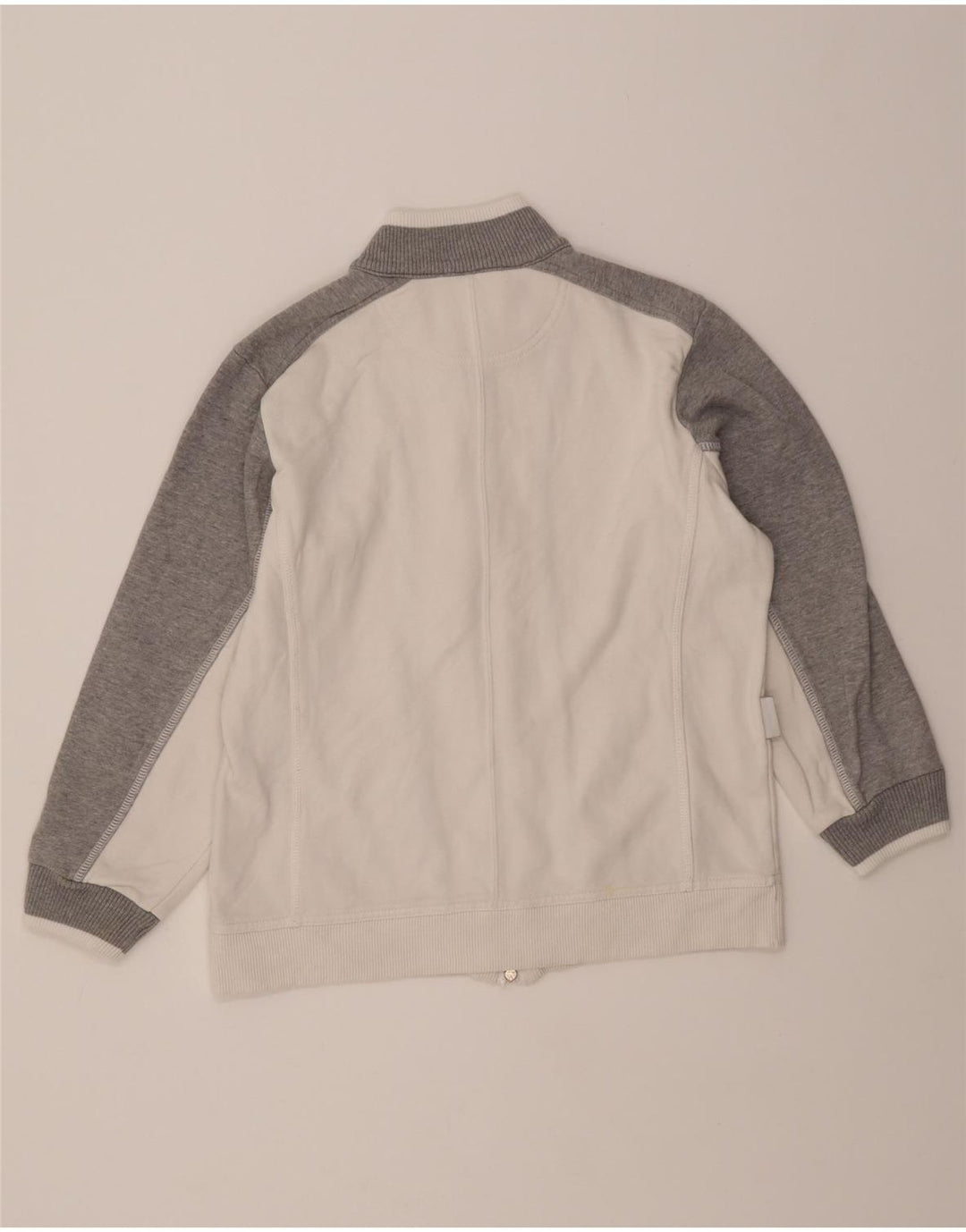 CHAMPION Womens Tracksuit Top Jacket UK 14 Medium White Colourblock Vintage Champion and Second-Hand Champion from Messina Hembry 