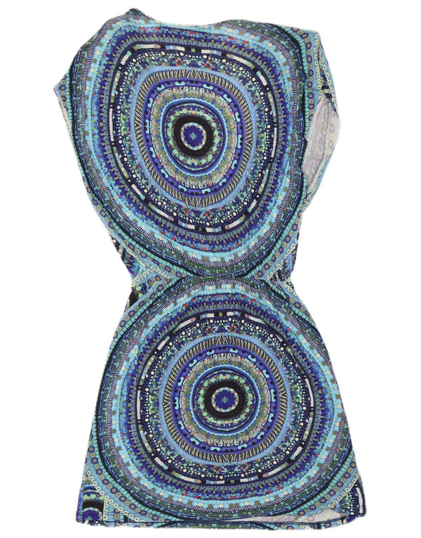 Rochie tunică pentru femei Desigual UK 8 Small Blue Geometric Viscose