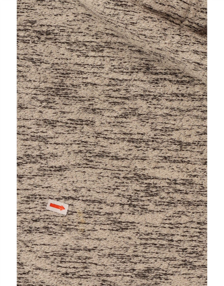 WEIRD FISH Pulover cu glugă pentru bărbați, mic, gri, pătat