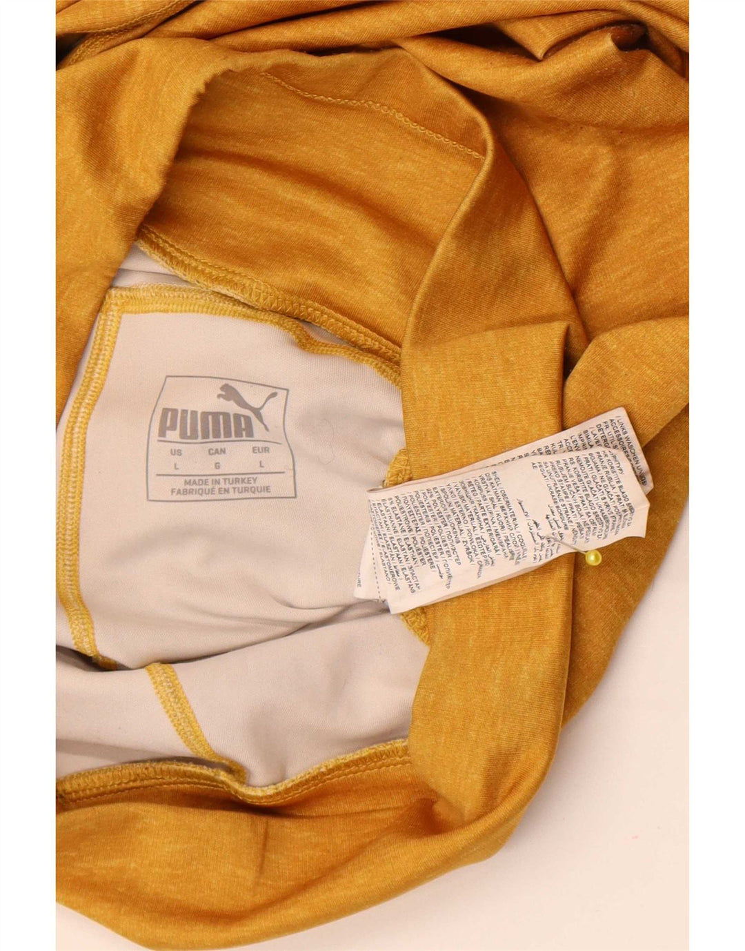 Puma Stirrup Leggings pentru femei UK 14, mare, galben, poliester color bloc