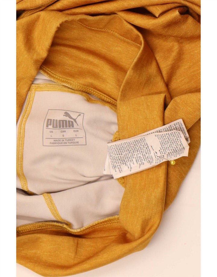 Puma Stirrup Leggings pentru femei UK 14, mare, galben, poliester color bloc