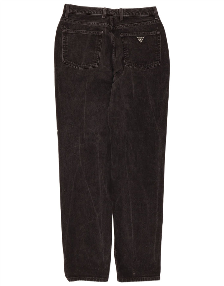 Blugi conici pentru femei Guess W31 L30 bumbac negru