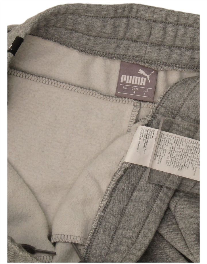 Pantaloni de trening Puma pentru bărbați Joggeri mari, gri bumbac