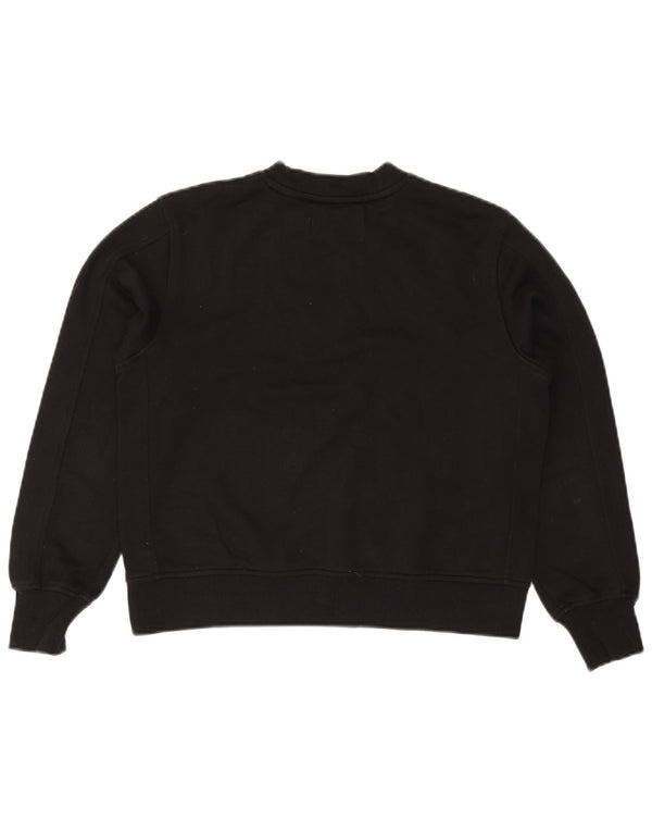 Calvin Klein Jeans Pulover supradimensionat pentru femei UK 10 Mic Negru