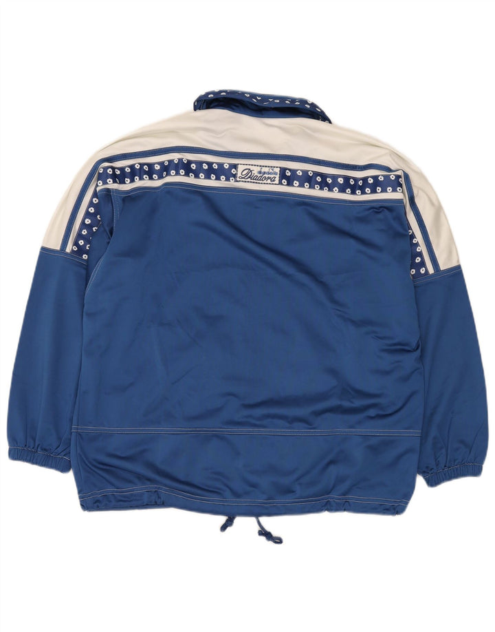 DIADORA Jachetă de trening supradimensionată pentru femei UK 12 Medium Blue Floral