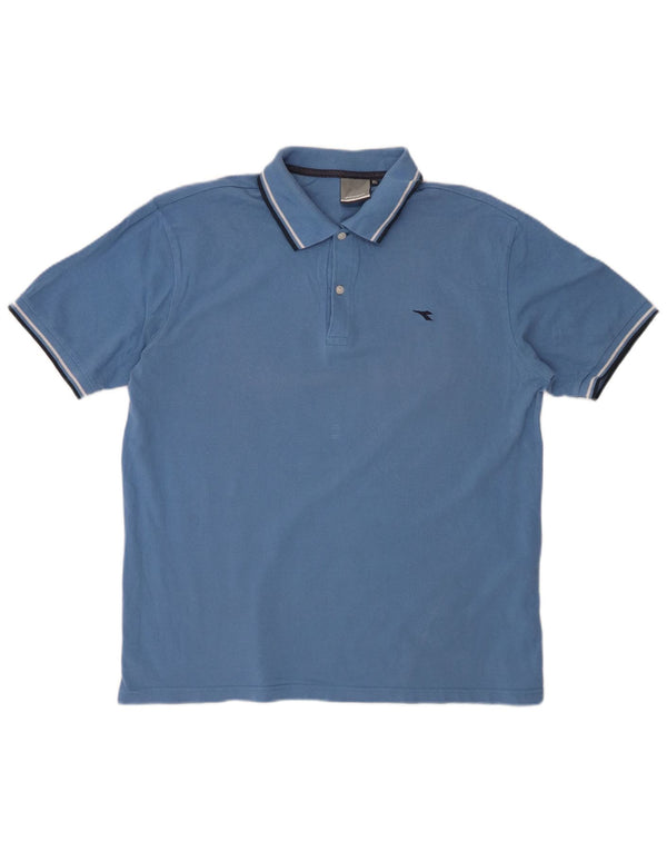 DIADORA Tricou Polo XL Albastru Bumbac