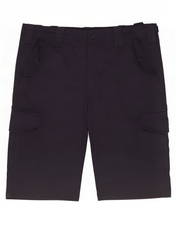 Pantaloni scurti cargo vintage pentru bărbați, medii W32, poliester bleumarin