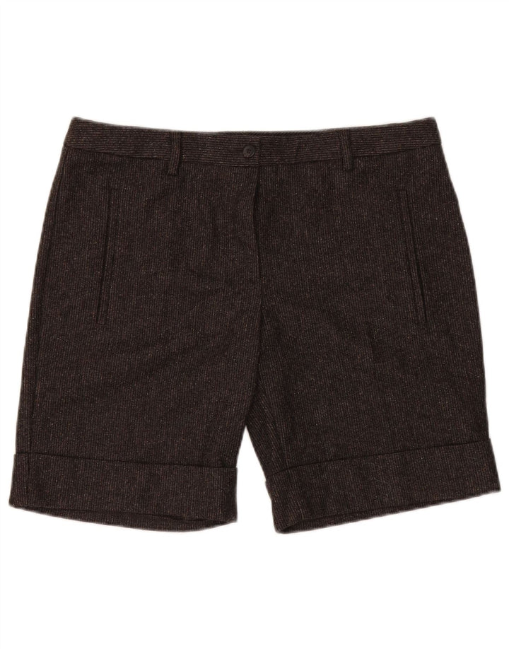 Pantaloni scurți chino BENETTON pentru damă IT 46 Large W34 Lână virgină maro pete