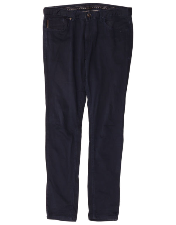 Pantaloni casual skinny pentru bărbați Zara EU 42 Large W32 L30 Bleumarin