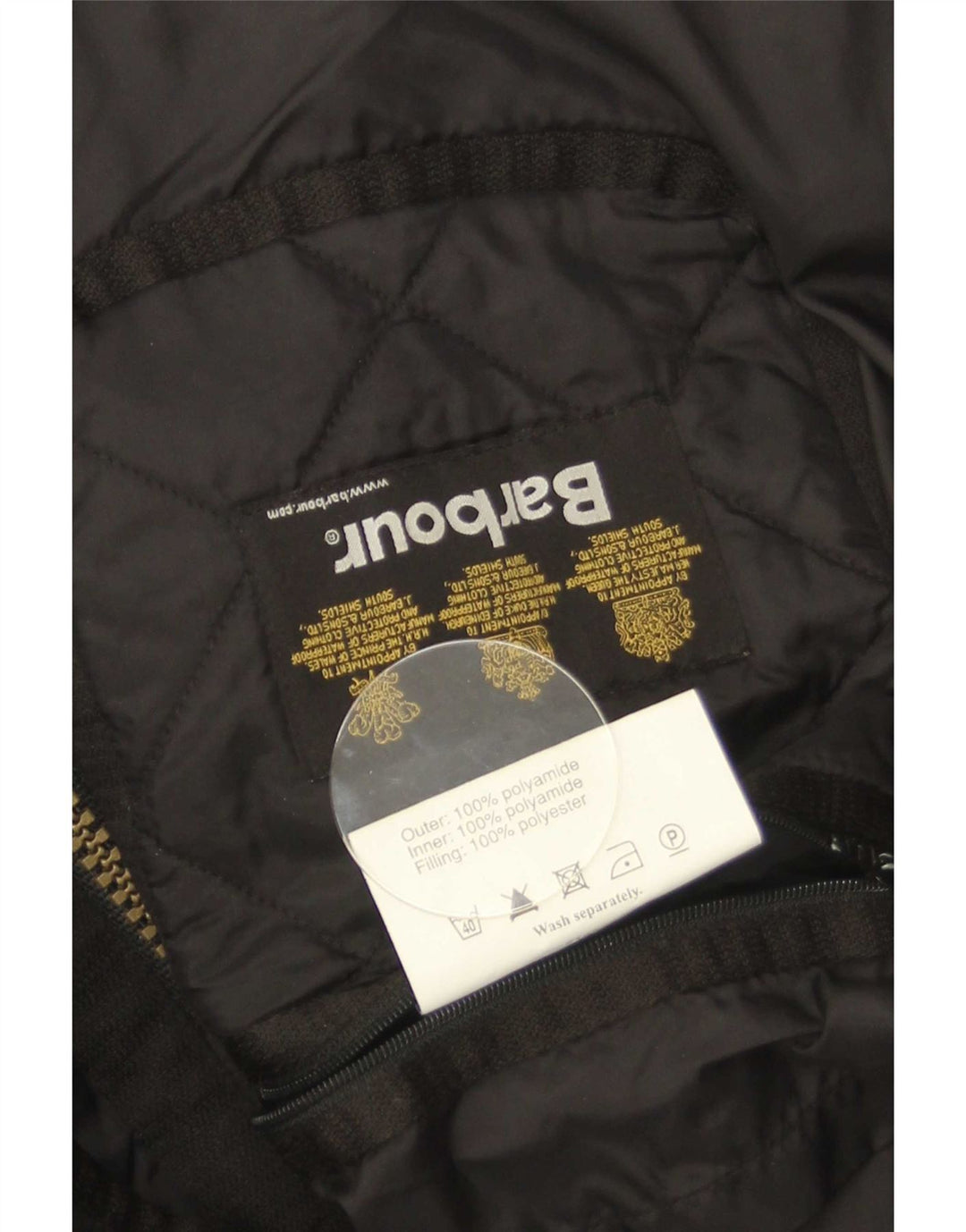 Jachetă matlasată pentru bărbați Barbour UK 38 Poliamidă neagră medie