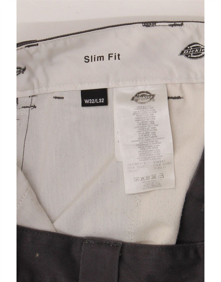 DICKIES Pantaloni chino slim pentru bărbați L32 L32 bumbac gri