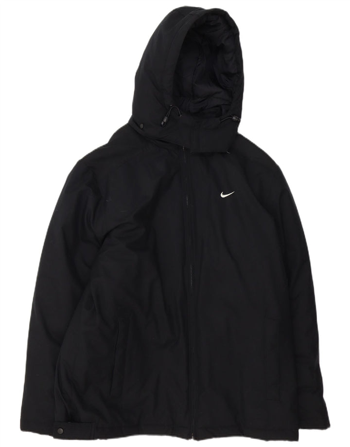 Jachetă de vânt cu glugă pentru bărbați Nike UK 38 Medium Black