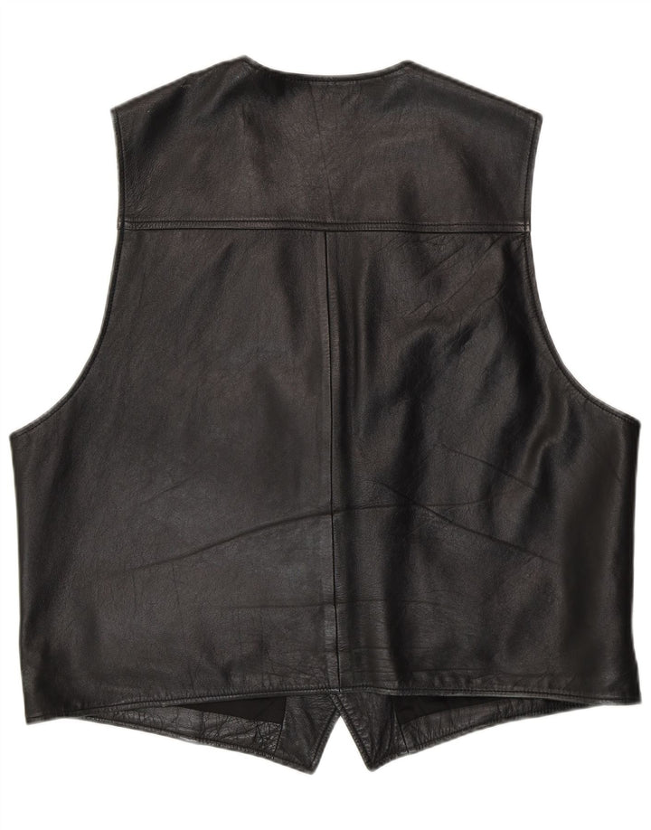 Vestă din piele pentru bărbați C&A XL din piele neagră