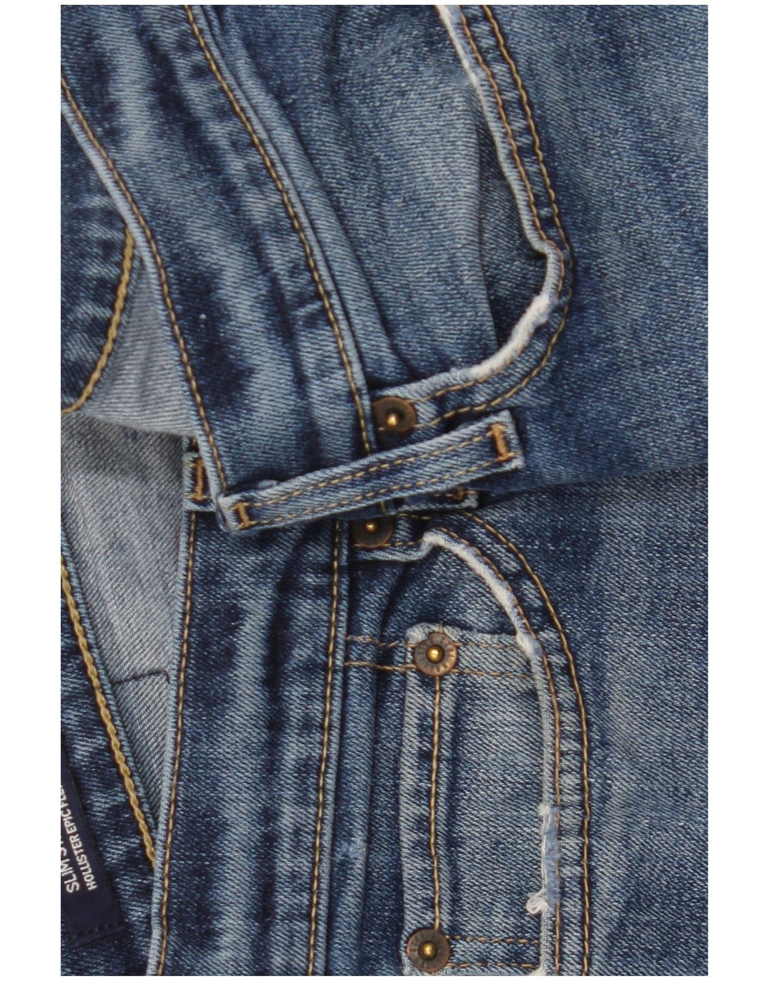 Blugi Hollister pentru bărbați Slim W30 L30 Blue Bumbac
