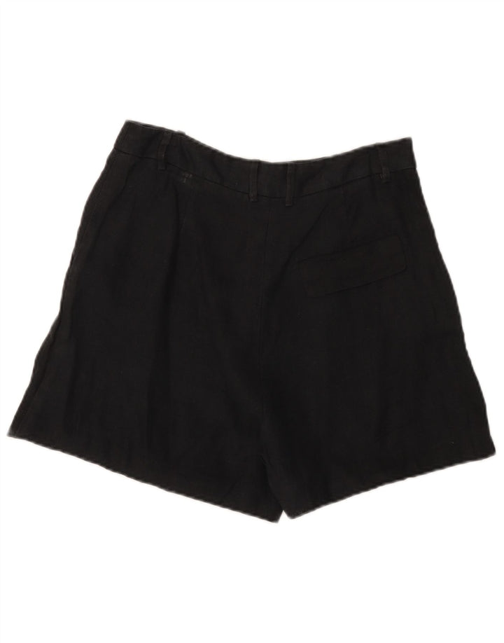 Pantaloni scurți chino cu talie înaltă pentru femei Zara Medium W28 Negru