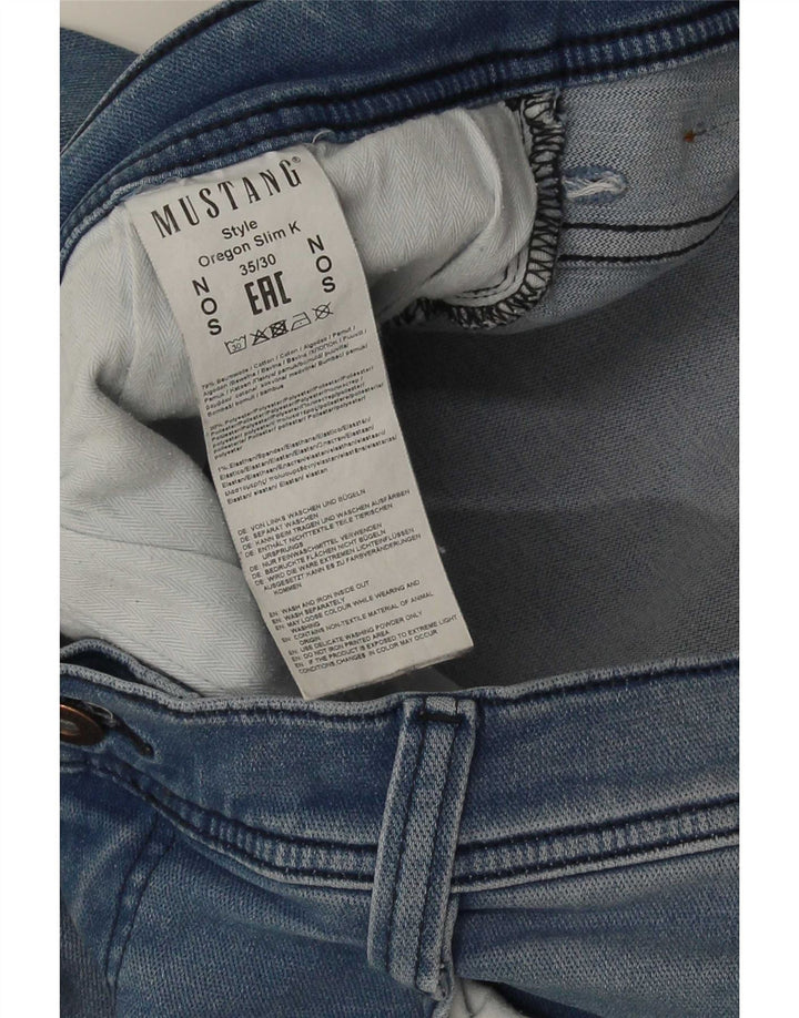 Blugi pentru bărbați Mustang Oregon Slim W35 L30 Bumbac albastru