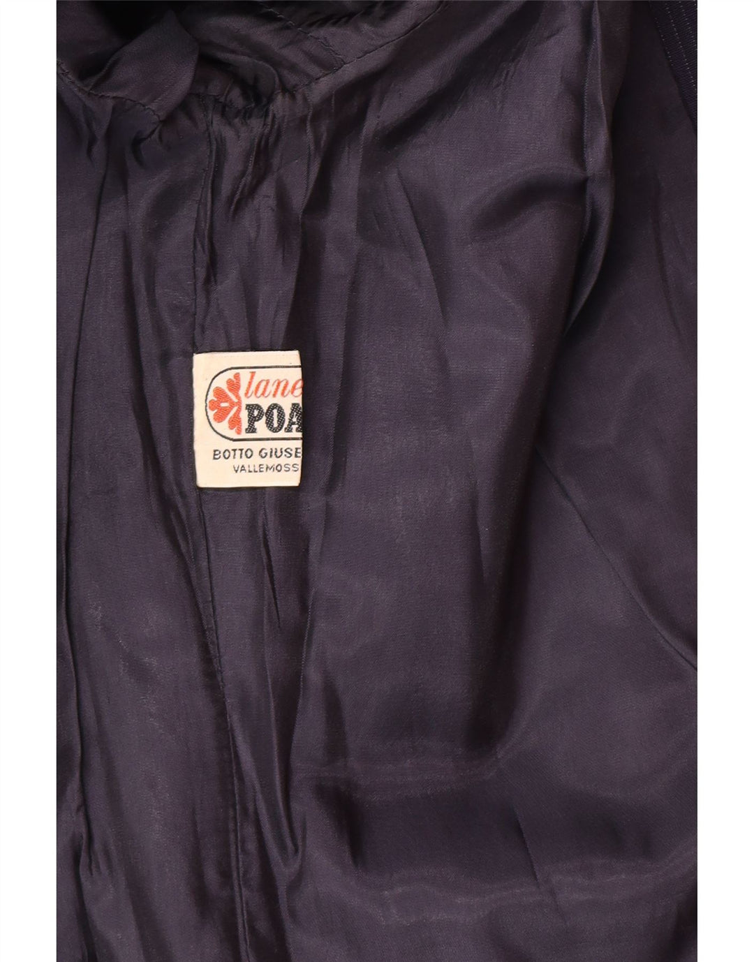 Jachetă vintage pentru femei cu 1 nasture IT 46, mare, bleumarin, cu dungi