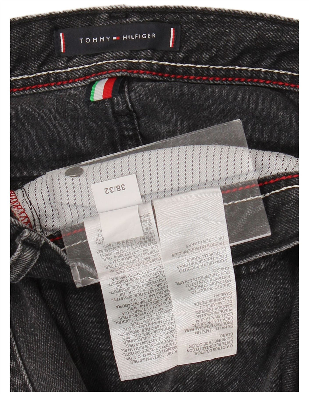 Blugi drepti pentru bărbați Tommy Hilfiger W38 L32 bumbac gri