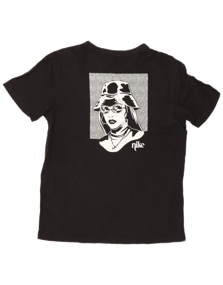 Tricou grafic Nike pentru bărbați Top mic, negru, bumbac