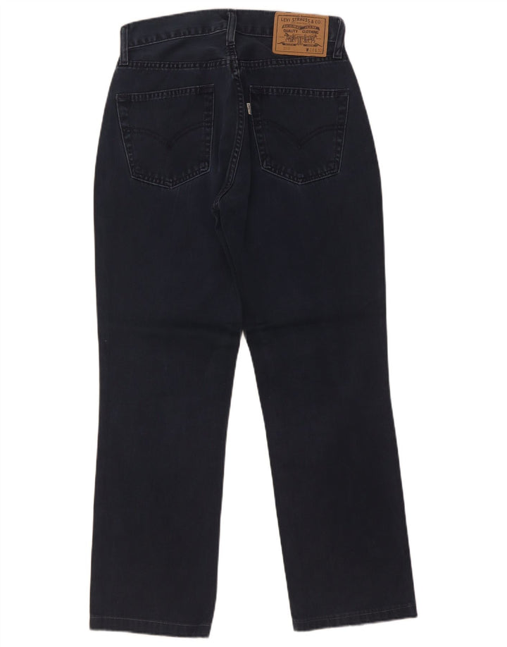 Blugi drepti pentru femei Levi's 595 W28 L27 Bumbac bleumarin