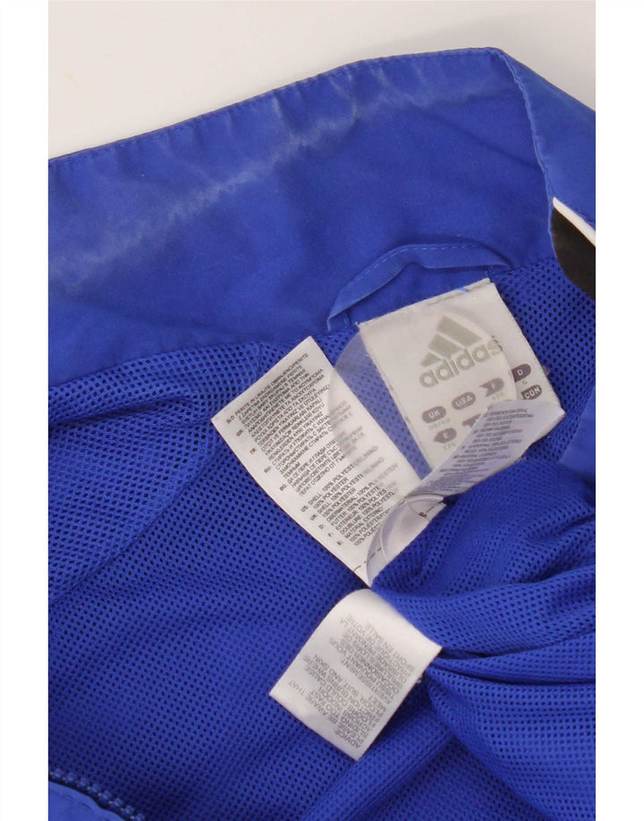 Jachetă de top pentru trening grafic Adidas pentru bărbați Marea Britanie 38/40, albastru mediu, bloc de culoare