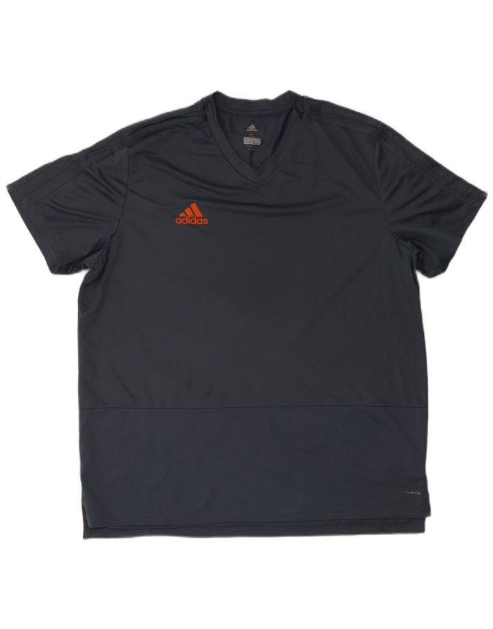 Tricou Adidas Climacool pentru bărbați Top XL poliester gri