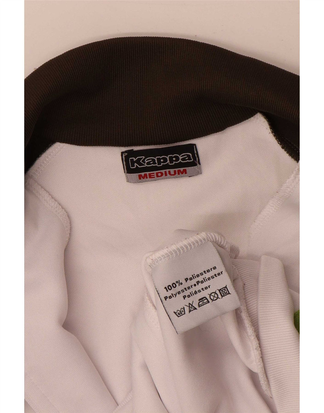 Jachetă de trening Kappa pentru femei UK 14 Medium White Colorblock Poliester
