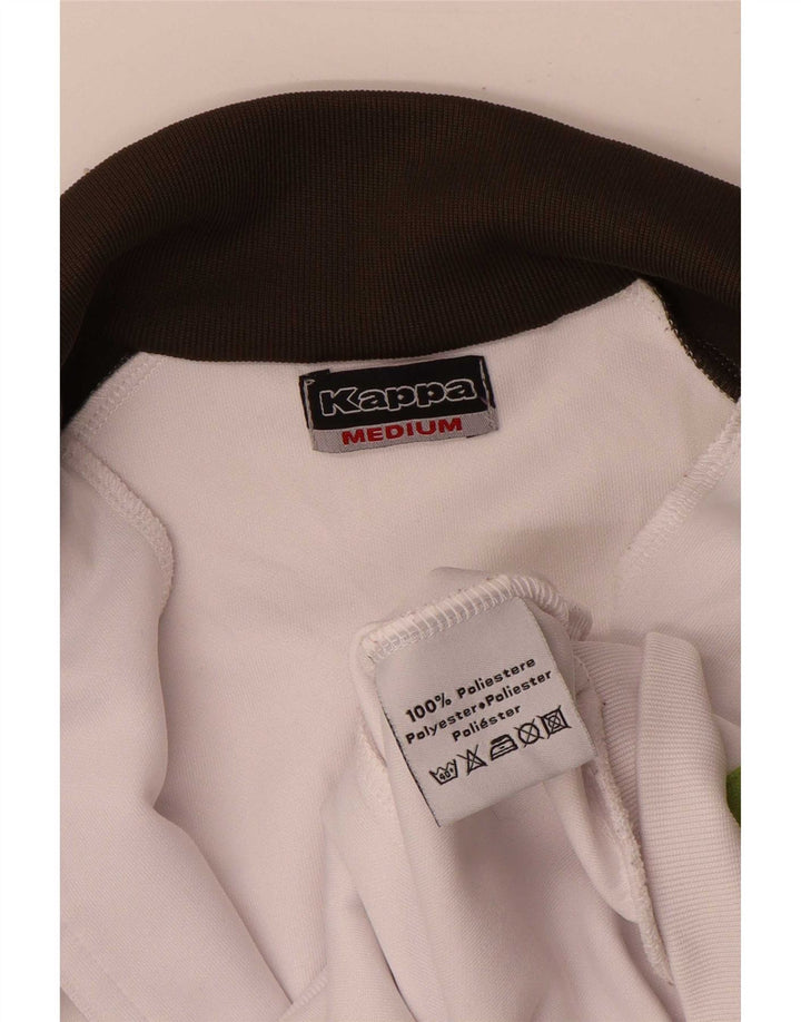 Jachetă de trening Kappa pentru femei UK 14 Medium White Colorblock Poliester