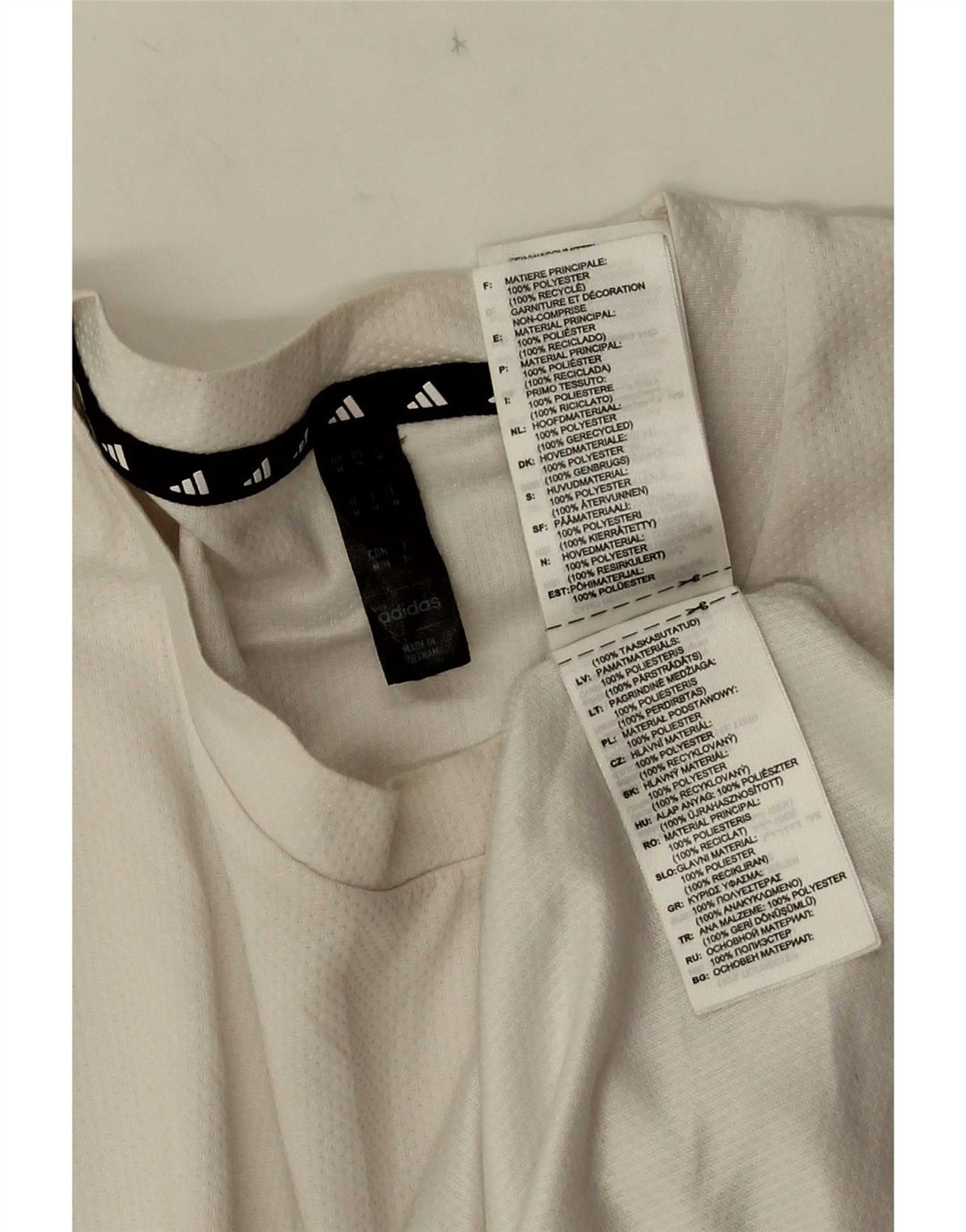 Tricou pentru bărbați Adidas Aeroready Top Medium Alb Poliester