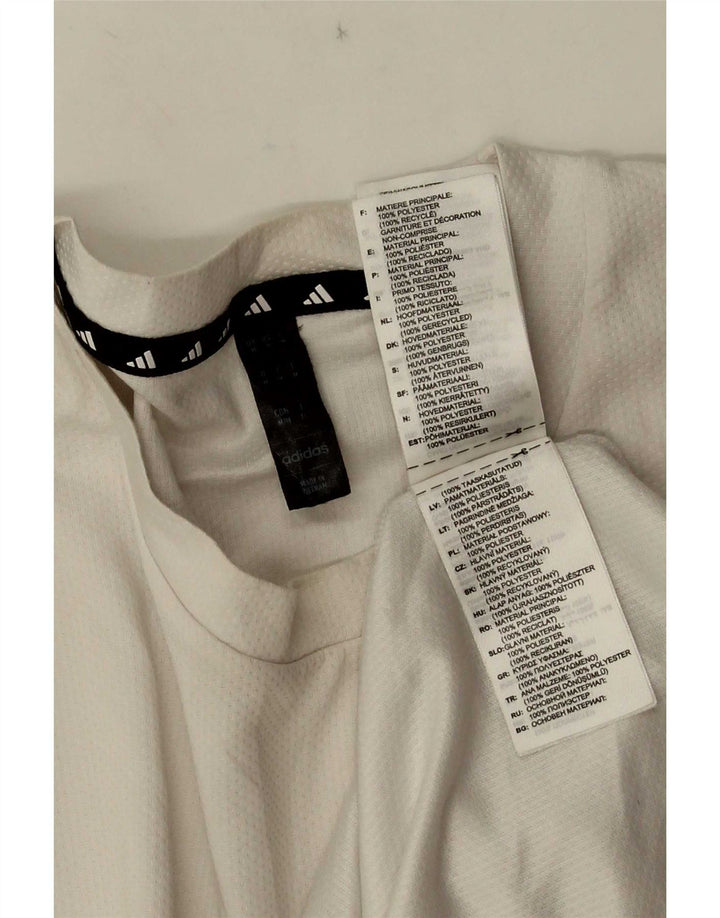 Tricou pentru bărbați Adidas Aeroready Top Medium Alb Poliester