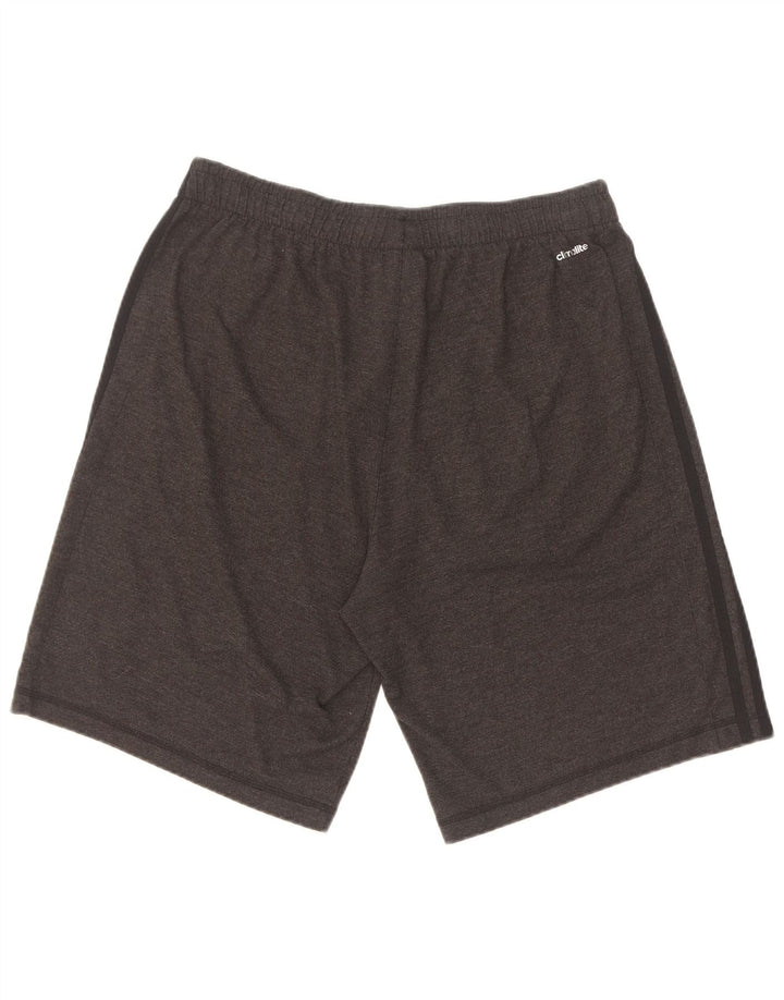 Pantaloni scurți sport adidas Climalite pentru bărbați, bumbac, gri mare