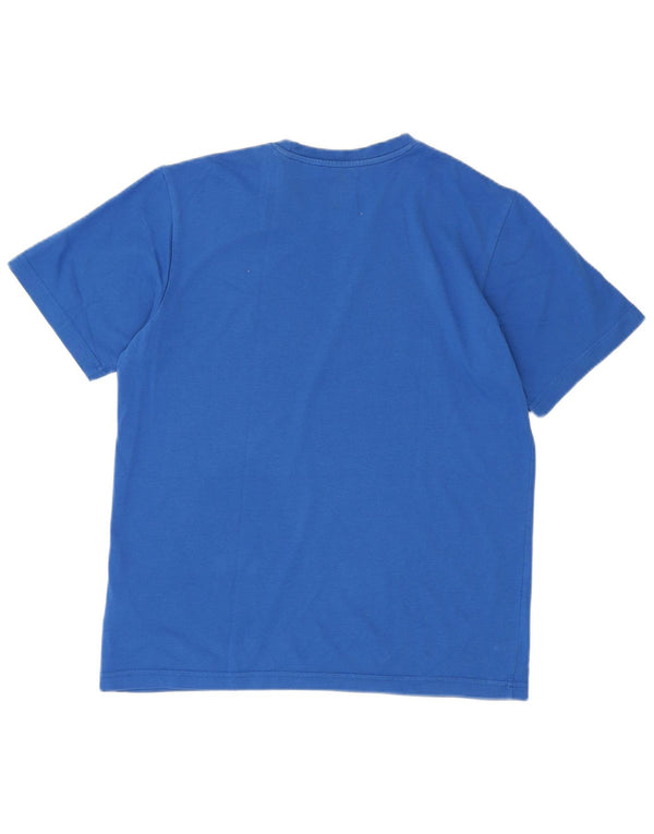 Tricou Adidas Climalite Graphic Top Bumbac Albastru Mediu