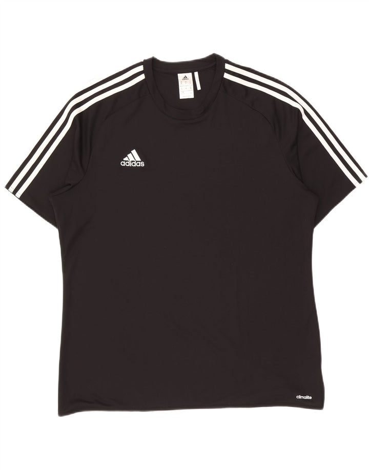 Tricou Adidas Climalite pentru bărbați Top XL Poliester negru