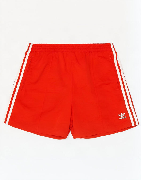 Pantaloni scurți sport Adidas pentru femei Marea Britanie 16/18 Poliester roșu mare