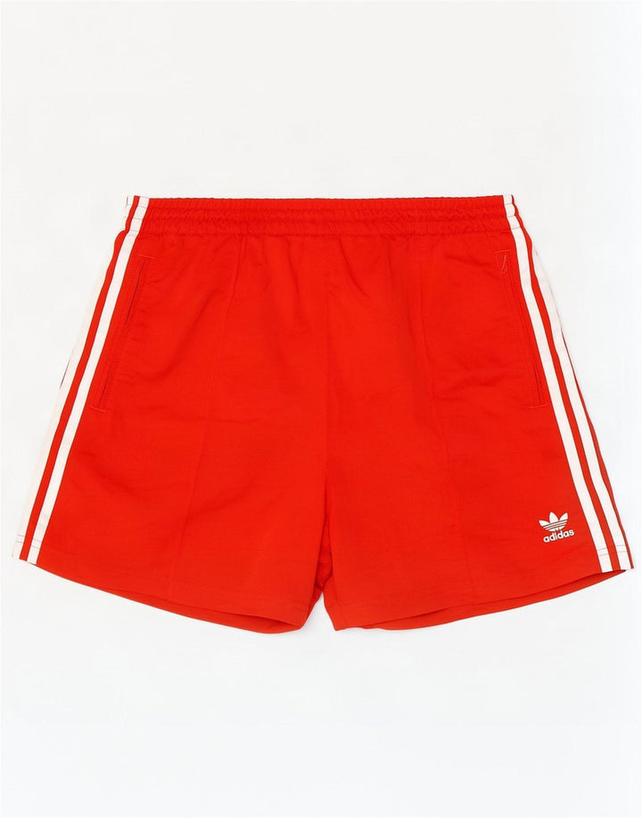 Pantaloni scurți sport Adidas pentru femei Marea Britanie 16/18 Poliester roșu mare