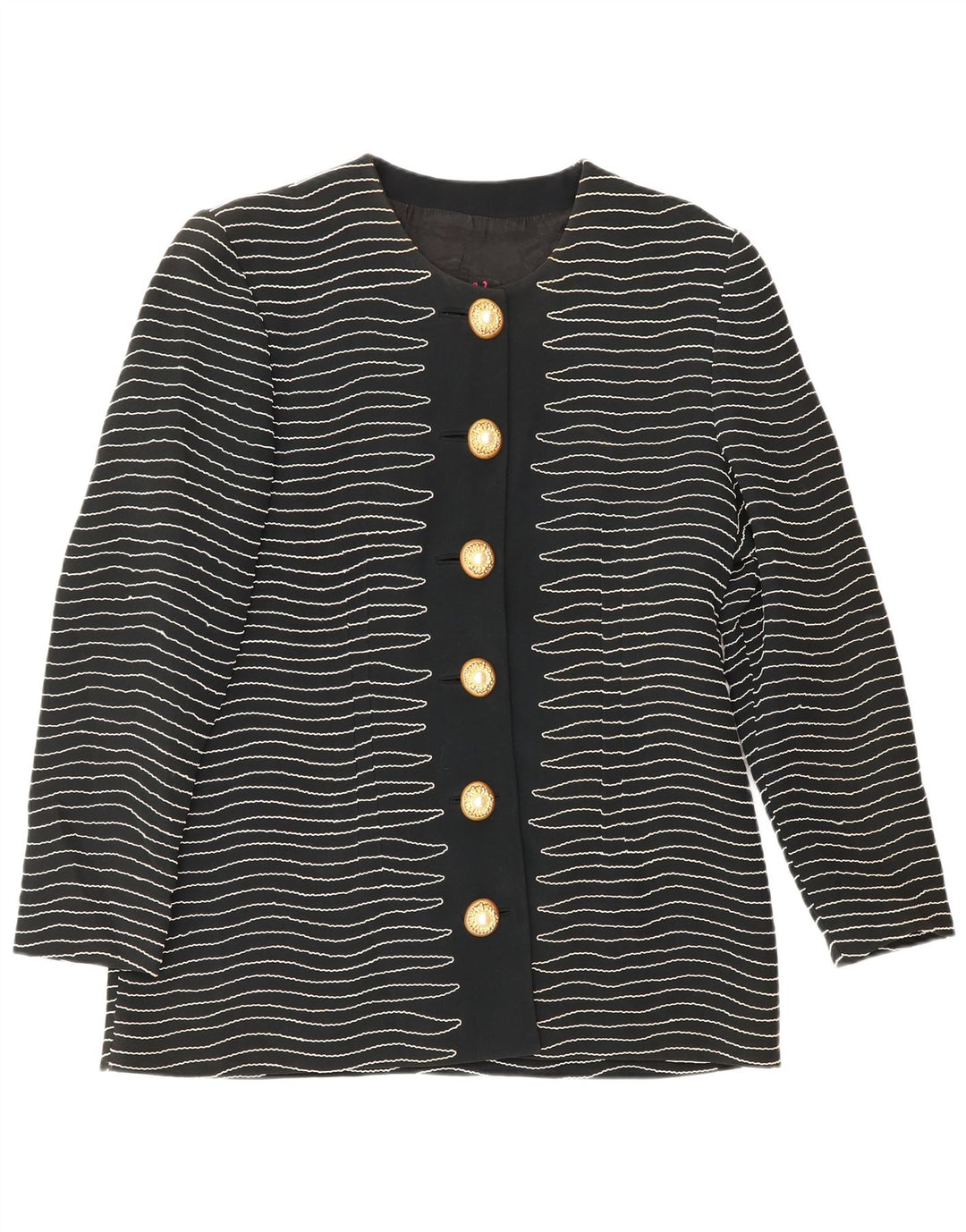 Gai Mattiolo Jachetă pentru femei cu 6 nasturi IT 50 XL cu dungi negre