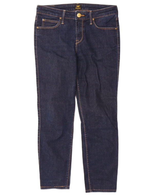 Blugi Lee pentru femei Scarlett Crop skinny W28 L25 bumbac bleumarin