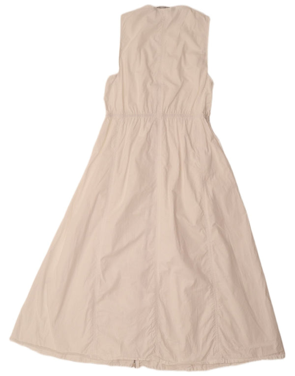 Rochie Maxi fără mâneci pentru femei Zara UK 14, mare, alb, bumbac