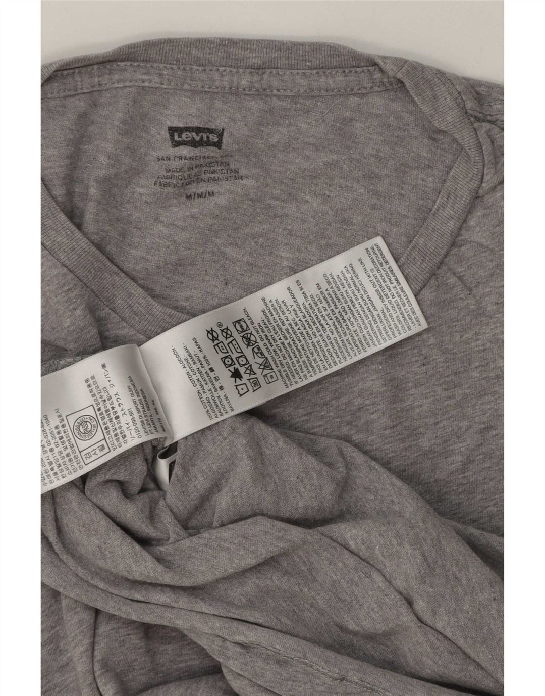 Tricou pentru bărbați Levi's Top din bumbac cu pete gri mediu