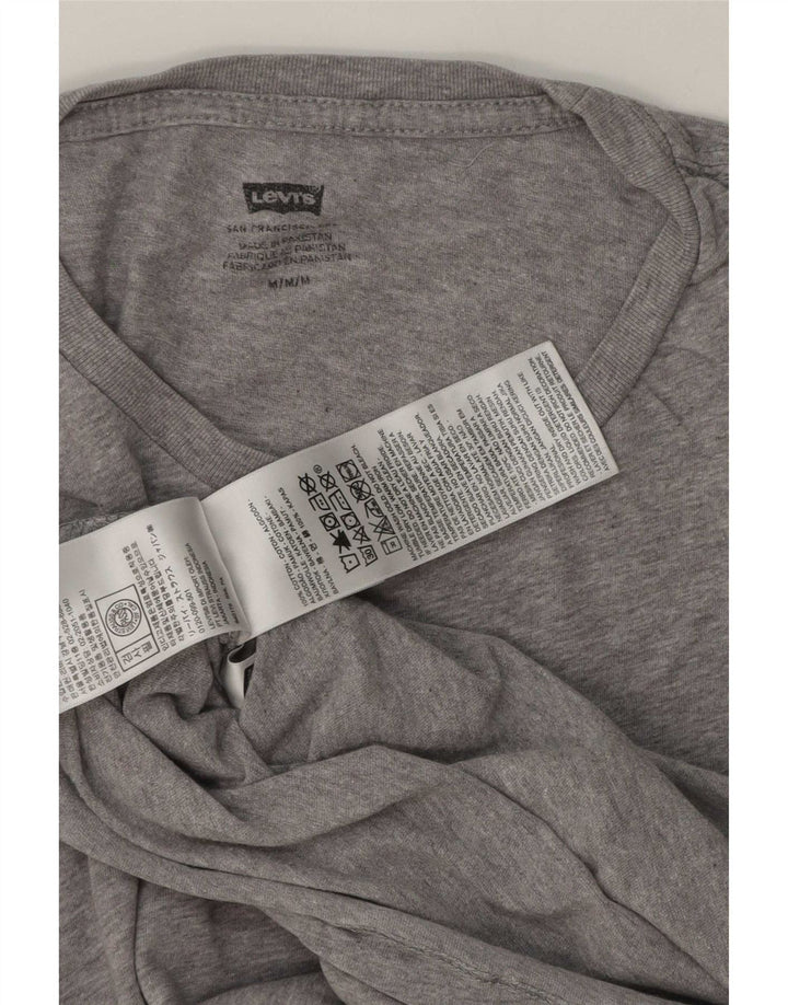 Tricou pentru bărbați Levi's Top din bumbac cu pete gri mediu