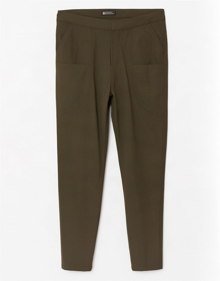 Pantaloni cargo subțiri pentru bărbați Mountain Warehouse L30 L28 Kaki Poliamidă