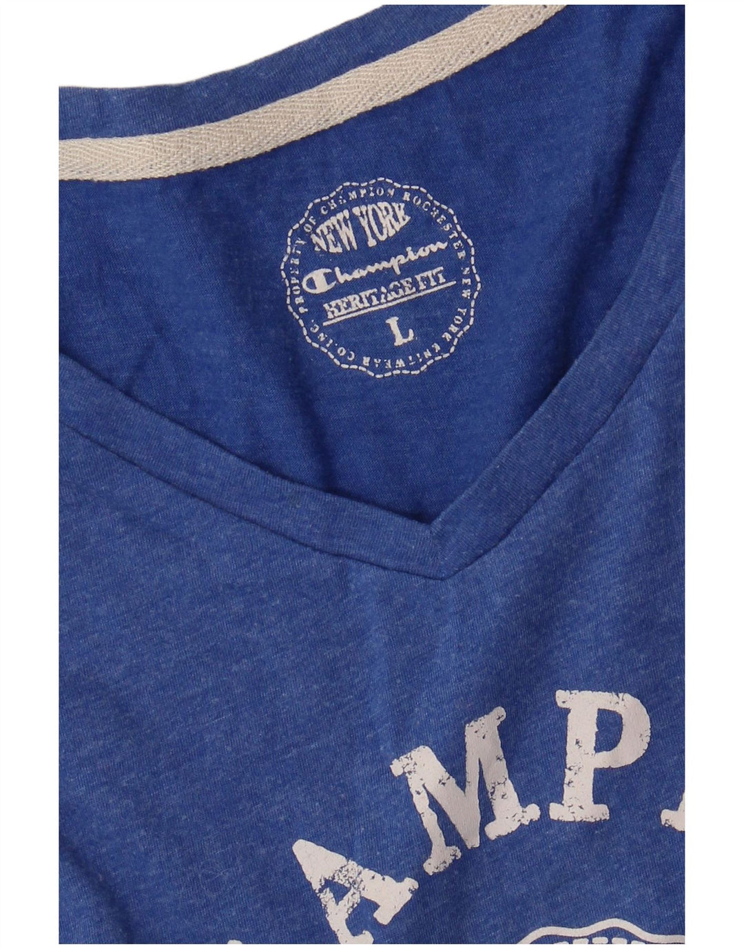 Tricou grafic pentru femei CHAMPION Heritage Fit Top UK 14 Large Blue