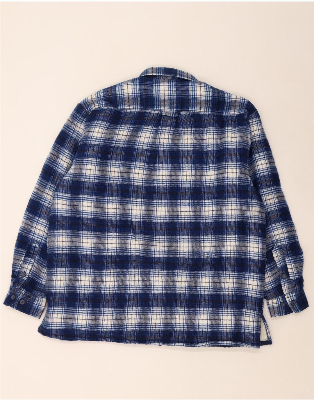 Cămașă de flanel Lumberjack Vintage pentru bărbați, mare, albastru, acrilic
