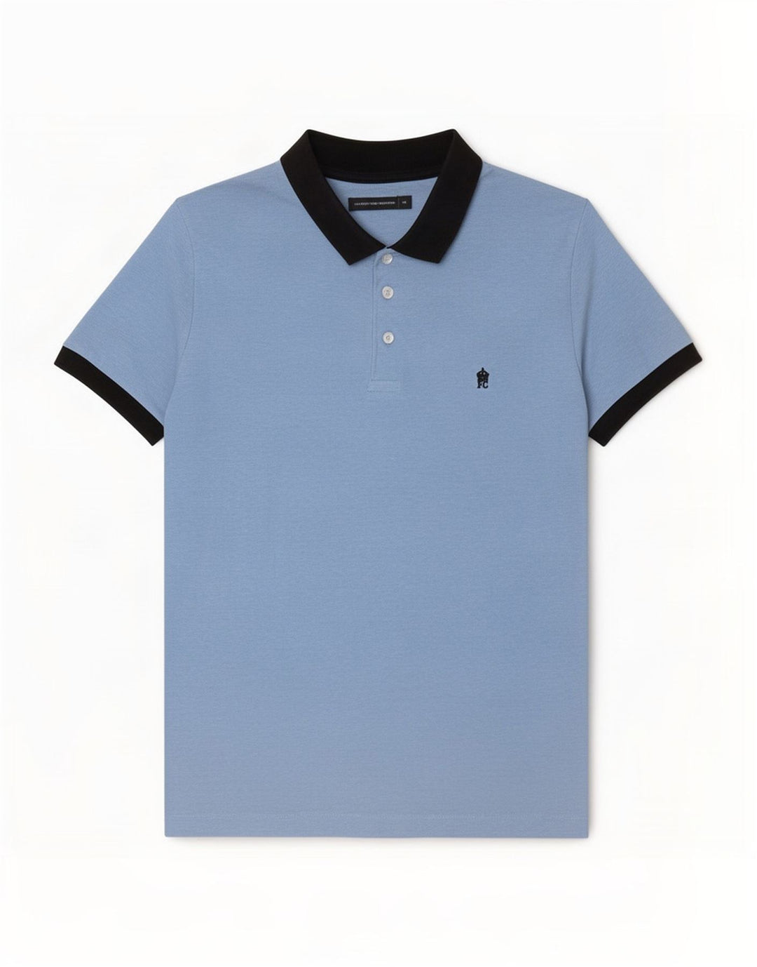 Tricou polo rugby pentru bărbați French Connection, albastru mediu, bloc de culoare