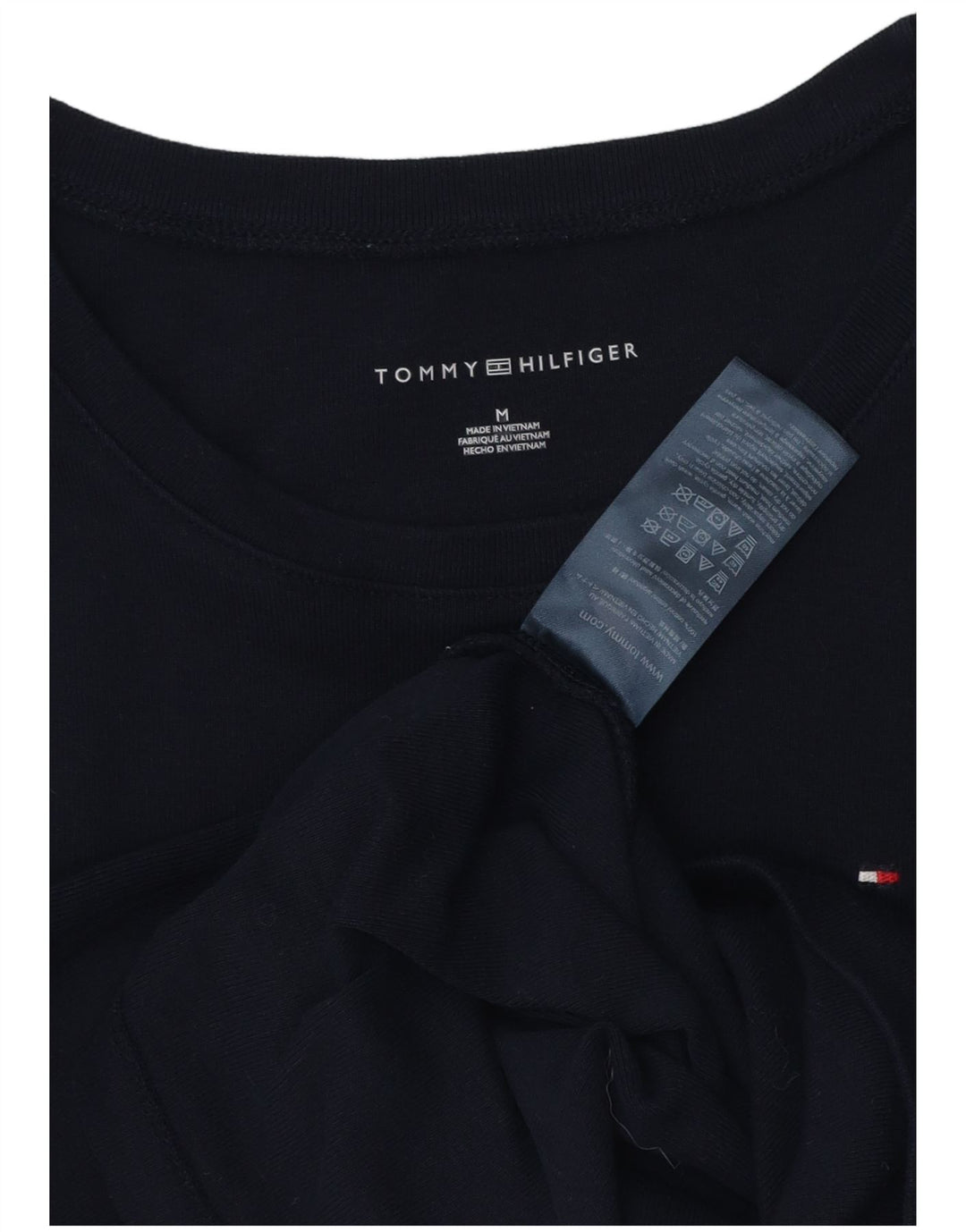 TOMMY HILFIGER Tricou pentru femei Top UK 12 Medium Bleumarin Bumbac
