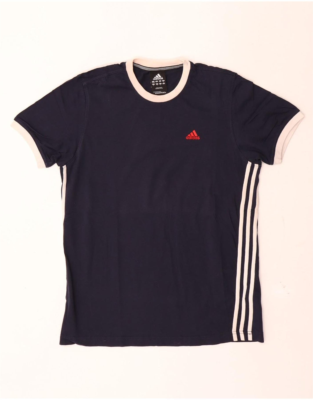 Tricou pentru bărbați Adidas Top UK 38/40 Medium Bleumarin Bumbac
