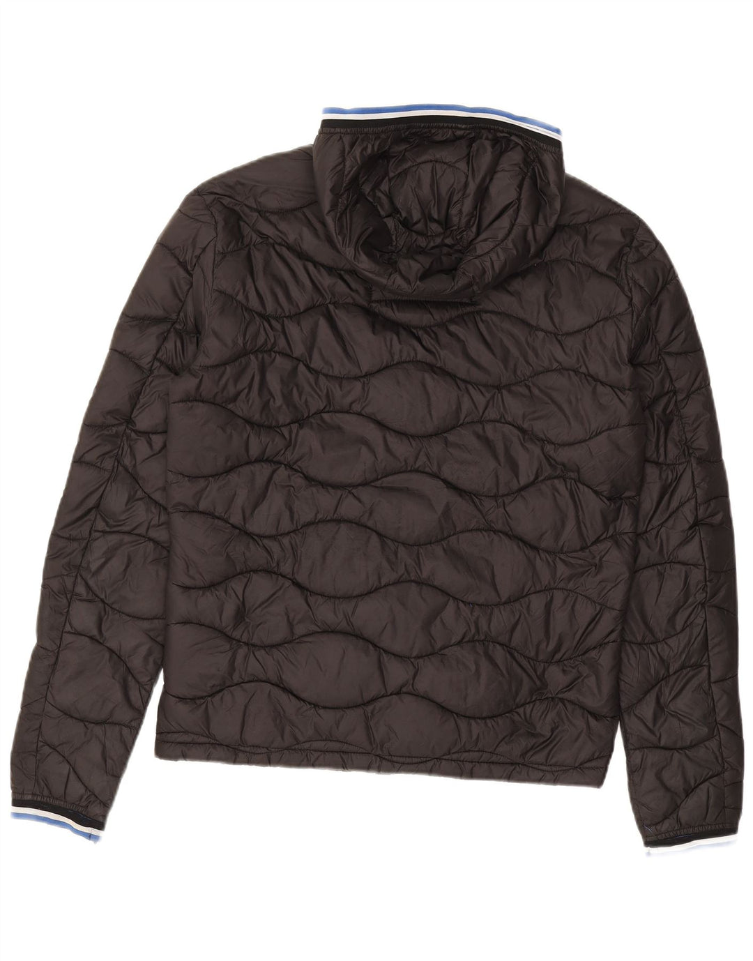 Jachetă căptușită cu glugă pentru bărbați SUPERDRY UK 36 Nylon negru mic