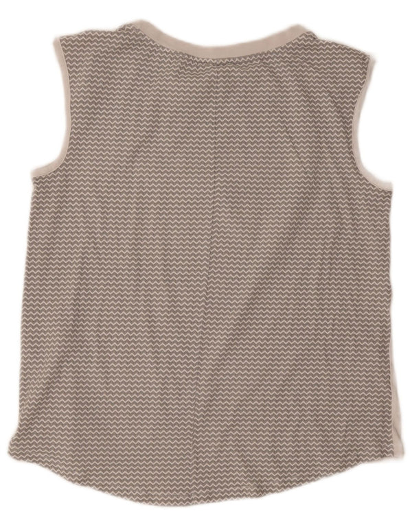 Top cu vestă grafică pentru femei Champion Easy Fit UK 18 XL White Chevron